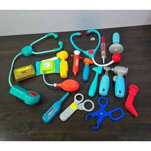 Kids Doctor Medical Kit Pretend Play Set Stethoscope Syringe Tools Toy Lot